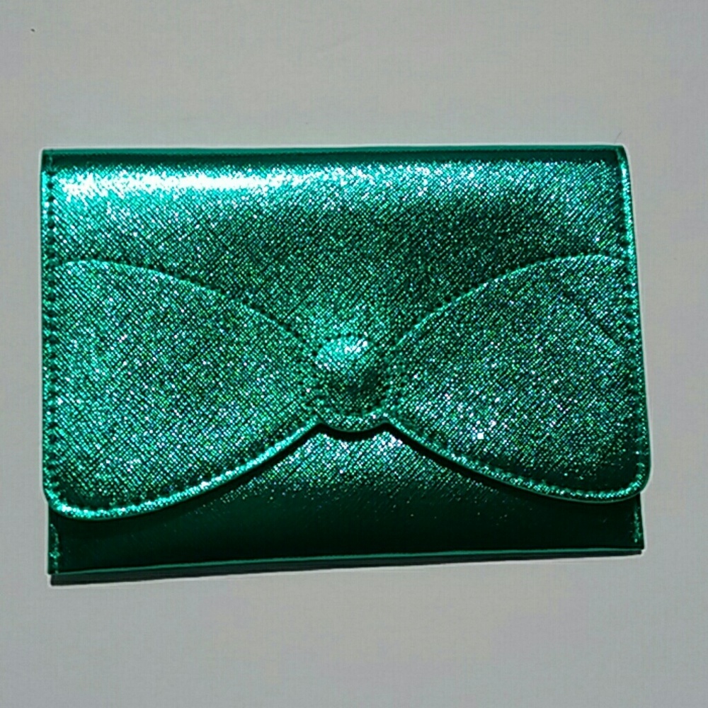 Beautiful turquoise bow wallet